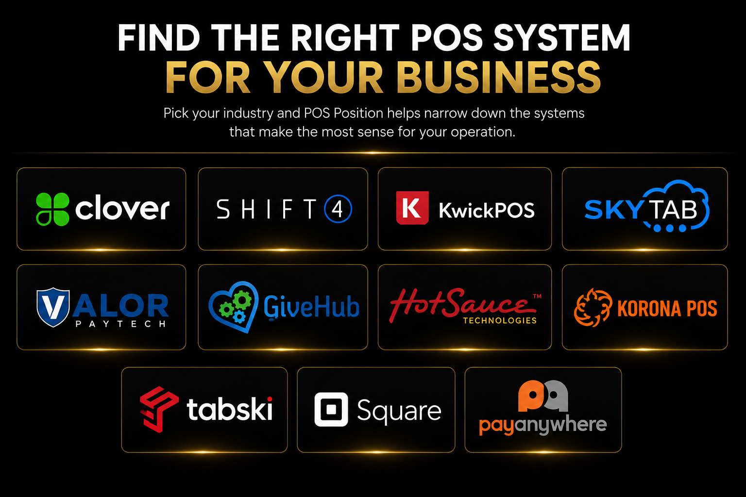 POS systems available through POS Position